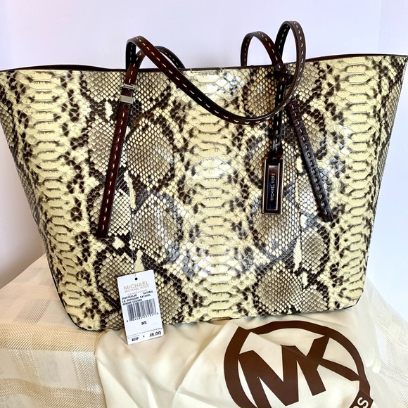 Michael Kors Collection Large Python tote - Picture 1 of 6
